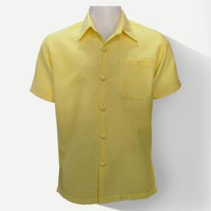 เสื้อ เสื้อเชิ้ต ปกคอเชิ้ต ผ้าฝ้าย ผ้าฝ้ายยกดอก เสื้อเชิ้ตอัดกาว กระดุมปั้มผ้า ผู้ชาย ใส่ทำงาน