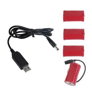 Usb eliminators dòng USB 5V 2A để 4x1.5V LR20 D Dummy cáp điện cho đèn bàn Đồ chơi cụ