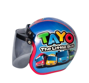 HELM ANAK SNI FULLFACE KARAKTER USIA 5-12 TAHUN CAT GLOSY PREMIUM-junior cop motif