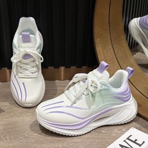 Free Shipping WomenS Sneakers New Spring/Autumn Collection Thick-Soled Height-Increasing Soft-Soled Running Shoes Lightweight Shock-Absorbing Suitable For Running