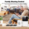 Wireless Doorbell WIFI Video Intercom, Smart Wireless Remote Monitor, Security E Door Ring. 