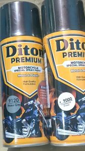 Pilok Cat Diton Premium Paket Lengkap 4 Kaleng Fluorescent Red Stabilo Merah 9015 Primer Grey 9120 Fluorescent 9000 Clear Gloss 9128 400cc Pilox Paketan Cat Semprot Special Spray Paint