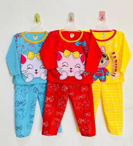 PROMO 3 PASANG STELAN ANAK PEREMPUAN/PIYAMA ANAK PEREMPUAN/BAJU TIDUR ANAK PEREMPUAN