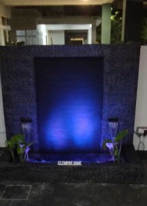 Feng Shui W12 Fiberglass 6x3x5.5 Wall Water Pond Kolam Air Garden Water Feature 风水流水喷泉瀑布池 Fish Outdoor Waterfall B