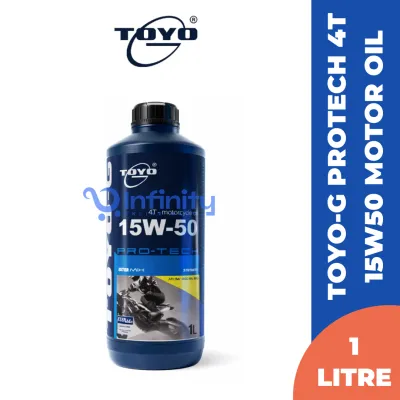 TOYO-G Protech Sae 15W-50 4-Stroke Motorcycle Synthetic Ester Mix Engine Oil (1L)