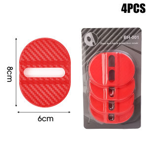 [Woken] 4 cái/bộ sợi carbon thông dụng khoá cửa ô tô tấm đệm bảo vệ mũi giày chống sốc cửa đệm gối dày Chốt cửa bảo vệ tấm lót chống gỉ Phụ Kiện Xe Hơi