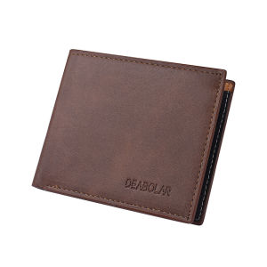 Deabolar Dompet Uang Lipat Tebal untuk Pria JC803 Bahan Kulit PU / Sintetis Muat Banyak Cash