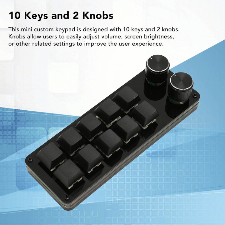 Mini Keypad Mechanical Programmable Macro Custom Keypad for Office ...