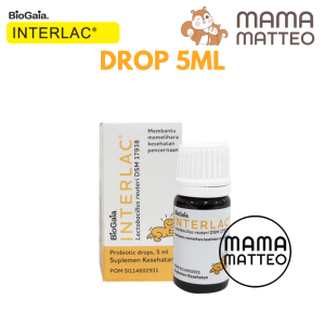 INTERLAC Probiotik Drops Mini Pack Tablet Vitamin D3 / Menjaga Saluran Pencernaan / BANDUNG