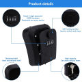 KIPRUN Key Lock Box,  4-Digit Combination Waterproof Portable Key Storage Lock box Wall Mount 5 Key Large Capacity for House Key, Special Car Key, ID Card. 