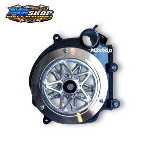 Tutup cover kipas mesin carbon wtp set spiner bintang alumunium PNP Honda beat deluxe genio scoopy new led beat street 2020