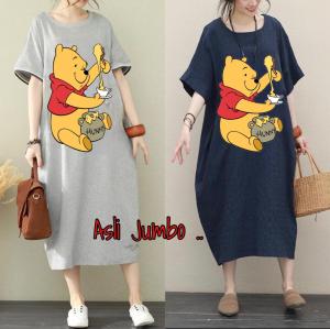 DAMAI FASHION - long dress JUMBO wanita HUNNY HUNNY - konveksi murah