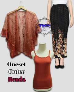Outfit Kondangan Pesta Brokat seragam Bridesmaid Terbaru outer mix rok plisket batik 2024