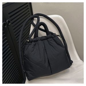SG Ayuqi® Women Puffy Tote Shoulder Bag Underarm Bags Soft Nylon Bag Puffer Super Light Handbag