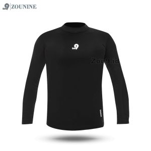 Zou9 Baselayer Long Sleeve Kaos Manset Olahraga Pria Base Layer Gym Running Lengan Panjang