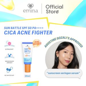 EMINA Sun Battle Protection Series SPF35 SPF50 PA++++ | Sunscreen | Skin Buddy | Acne Clear Cica
