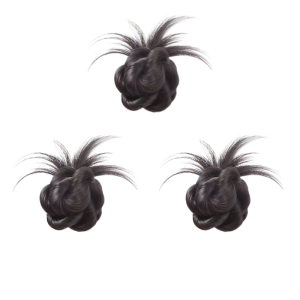 Low Tie Grip Clip On Womens Wig Bun head wig piece Natural fluffy hair artifact wig bag Elegant hai