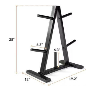 Barbell Weight Plate Organizer Rack Storage Rack for Fitness Equipment Barbell Display Stand