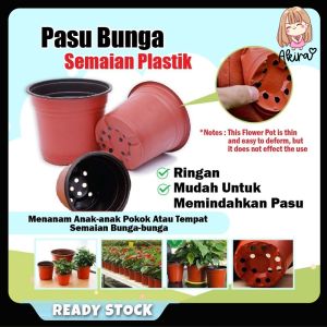 Pasu Plastik Pot Plant Pot Flower Pot Pasu Plastic Semai Pot Disposable Flower Pot Plant Nursery Pot Seedling Pot