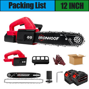 12/16 inch Portable Chainsaw Rechargeable chainsaw Electric Saw Mini Chainsaw with box Outdoor Power Tools