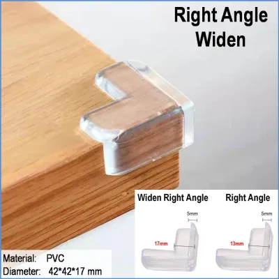 10pcs Clear Table Desk Corner Protector Edge Guard Cushion Baby Safety Bumper.