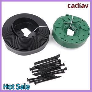 cadiav L-shaped Grass And Stone Isolation Belt Thickened Plastic Tree Ring Retaining Board Greening Lawn Root Barrier Barrier Strip