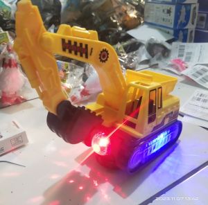 Mainan Anak Truck Truk Excavator Konstruksi Engineering Mobil Beko Qbell Stor