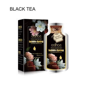Eelhoe Plant Bubble Dyeing Perfume Essential Oil Gentle and Nourishing Effective Healthy Cover Grey Hair Fast Black Plant Bubble Dyeing Essential Oil Mild and Non Irritating Natural Organic Botanical Bubble Dye for Household Different Color Can Choose