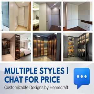 Custom L-Shape Corner Wardrobe Bespoke Floor-to-Ceiling Closet Maximized Corner Storage System Modern Bedroom Carpentry BTO Condo HDB Homecraft Smart Furniture
