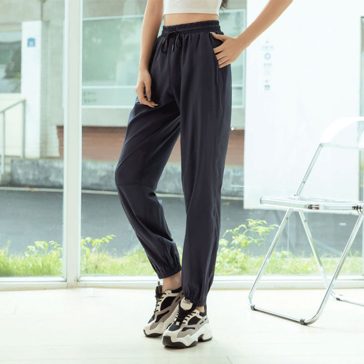 HelloGirl Joggers Pants Women Plus Size Korean Style Quick-drying