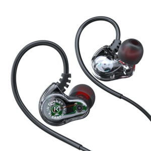610A 9D Surround Sound Bass Quad Core Stereo Transparent Gaming Earphone with Microphone