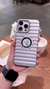 Heat Dissipation Magnetic Case For IPhone 13 11 12 14 15 Pro Max Luxury Mesh  Cooling Hollow Pattern Bumper Phone Cover