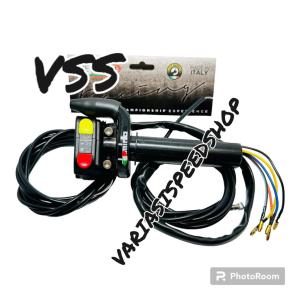 PAKET HEMAT - gas spontan 2 kabel 190cm+saklar kanan on off stater domino 1set universal honda yamaha beat vario genio supra tiger megapro verza mx king dll