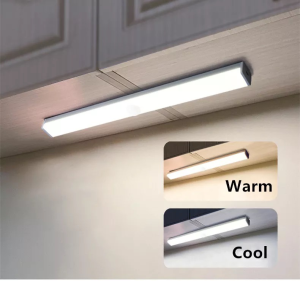 <Promotion> MD365 Motion Sensor Night Light ~ Wireless Motion Sensor Induction LED Night Light Black Casing 15CM or 30CM/ USB Rechargeable / Built-in Magnet Holder Easily Detachable For Bedroom Kitchen Cabinet Wardrobe