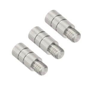 3Pcs 2g Pure Dart Weight 2BA Thread Add Gram Weight Gainer Tool Accessory for Soft and Steel Darts Fine Copper 6x11mm Black/Silver Thread Darts Weight Adjuster Dart Accessories