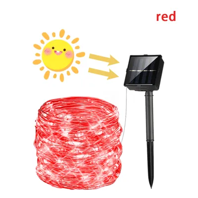 102M/42M/32M 400/300leds Solar Lights Outdoor Waterproof with 8Modes Fairy String Lights for Home Christmas Party Decor