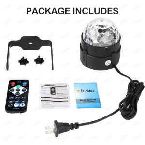 Ready PH Sound Sensor Activated Party Lights with Remote Control Dj Lighting RBG Disco Ball Strobe Lamp 7 Modes