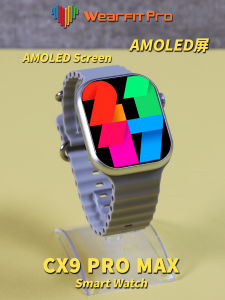 Mới CX9 Pro Max Đồng Hồ Thông Minh Màn Hình Amoled 2.02 Inch Ai ChatGPT NFC Đồng Hồ Thông Minh Smartwatch Thể Thao La Bàn Trò Chơi Cuộc Gọi Bluetooth Đồng Hồ