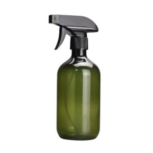 Empty Amber Plastic Spray Bottle Large Refillable Container for Essential Oils Homemade Cleaning Products Aromatherapy Durable Trigger