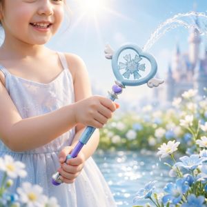 GIORGIONE Love Shaped Water Wand Fairy Wands 7-Hole Water Play Stick Cute Star Impossible Water  Toys ChildrenSummer