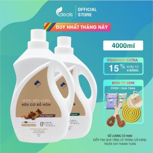Nước Rửa Chén Bồ Hòn Hữu Cơ ECOCARE 4 lít - Diệt khuẩn sạch dầu mỡ bảo vệ da tay và tiết kiệm nước