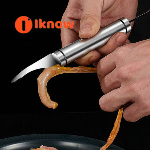 I Know Dụng Cụ Bóc Vỏ Tôm Dụng Cụ Nấu Ăn Hải Sản Bằng Thép Không Gỉ Phụ Kiện Nhà Bếp Cạo Vảy Cá Tiện Lợi Sáng Tạo