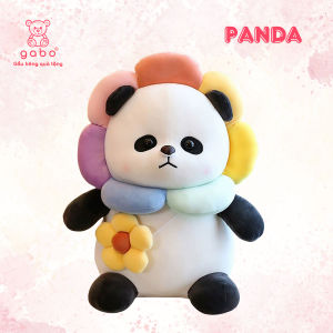 gấᴜ Bông gấᴜ Trúc đeo túi hoa Panda mặt hoa siêu cute. K3T3