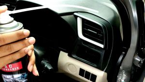 Pembersih AC mobil spray /AC ijo/Penghilang bau mobil/penyegar udara mobil/bau apek mobil/ac cleaner/Ac refresh/