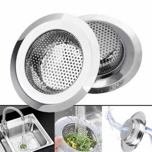 Kitchen Sink Strainer Drain Hole Filter Trap Sink Strainer Stainless Steel Bath Sink Dishwasher Leakage Prevention Filter 11cm