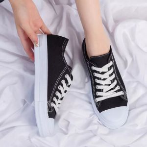 QQ Shoe Lace Women Summer Casual Women Heelless Canvas Shoe Shoes