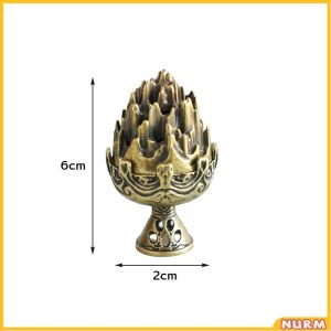 Nurm Mini Incense Burner Interior Lotus Alloy Hollow Incense Burner Base