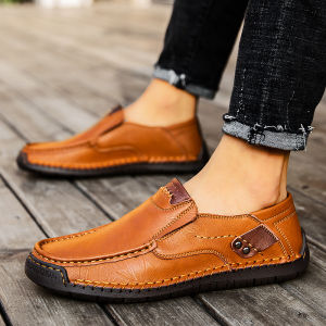 INLIKE Murah Fashion Sepatu Casual Pria Loafer PREMIUM Klasik Import Kulit Sapi Sepatu Pantofel Pria Formal Kerja Kantor Casual Loafer Cowok 225