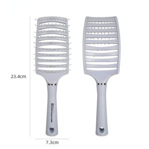 Hair Brushes Portable Salon Curved Ribs Scalp Massage Combs For Women&Men Wet Curly Detangle Hairdressing Styling Tool