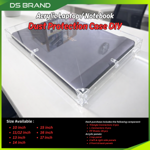 Acrylic Laptop Dust Cover / Pelindung Laptop DIY Dekorasi Meja DS Brand M2